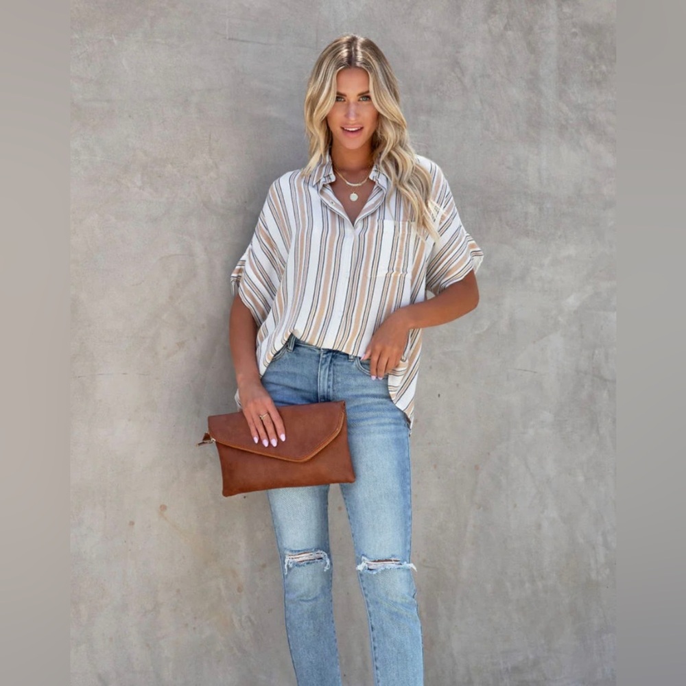 NWT Vici oversized fit button down